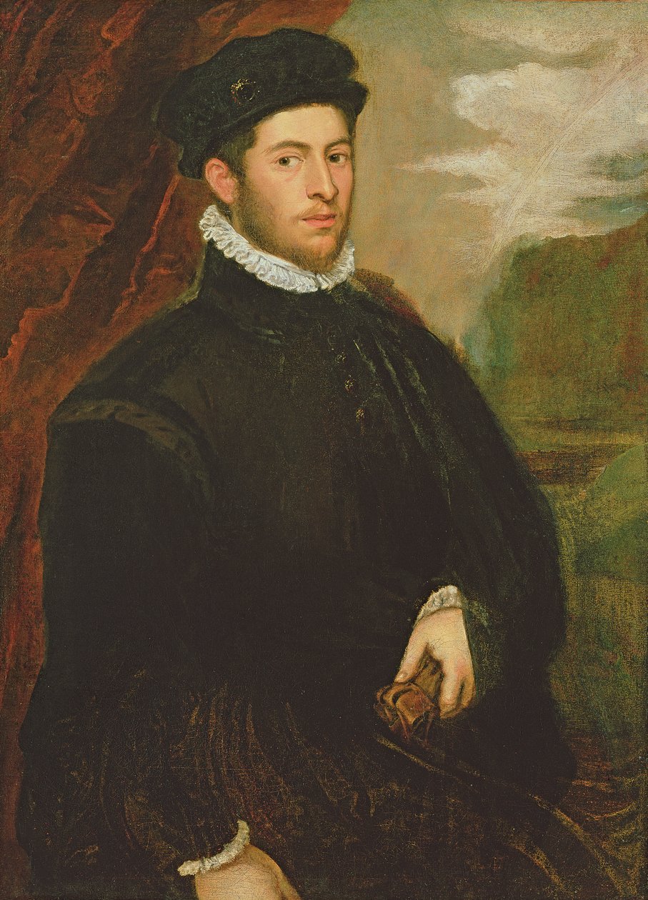 Porträtt av en adelsman av Jacopo Robusti Tintoretto
