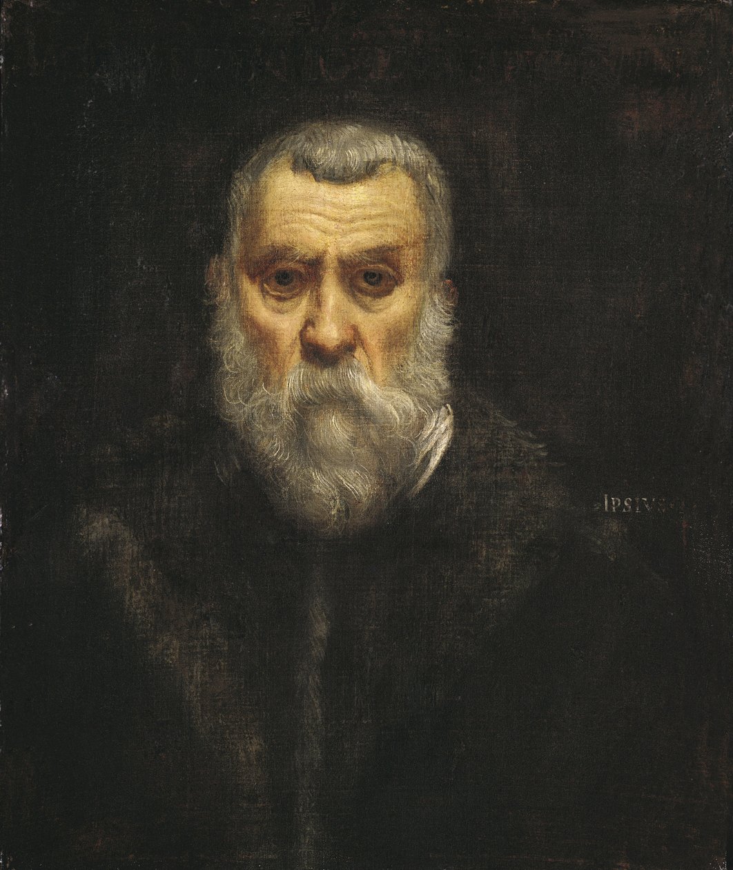 Självporträtt av Jacopo Robusti Tintoretto
