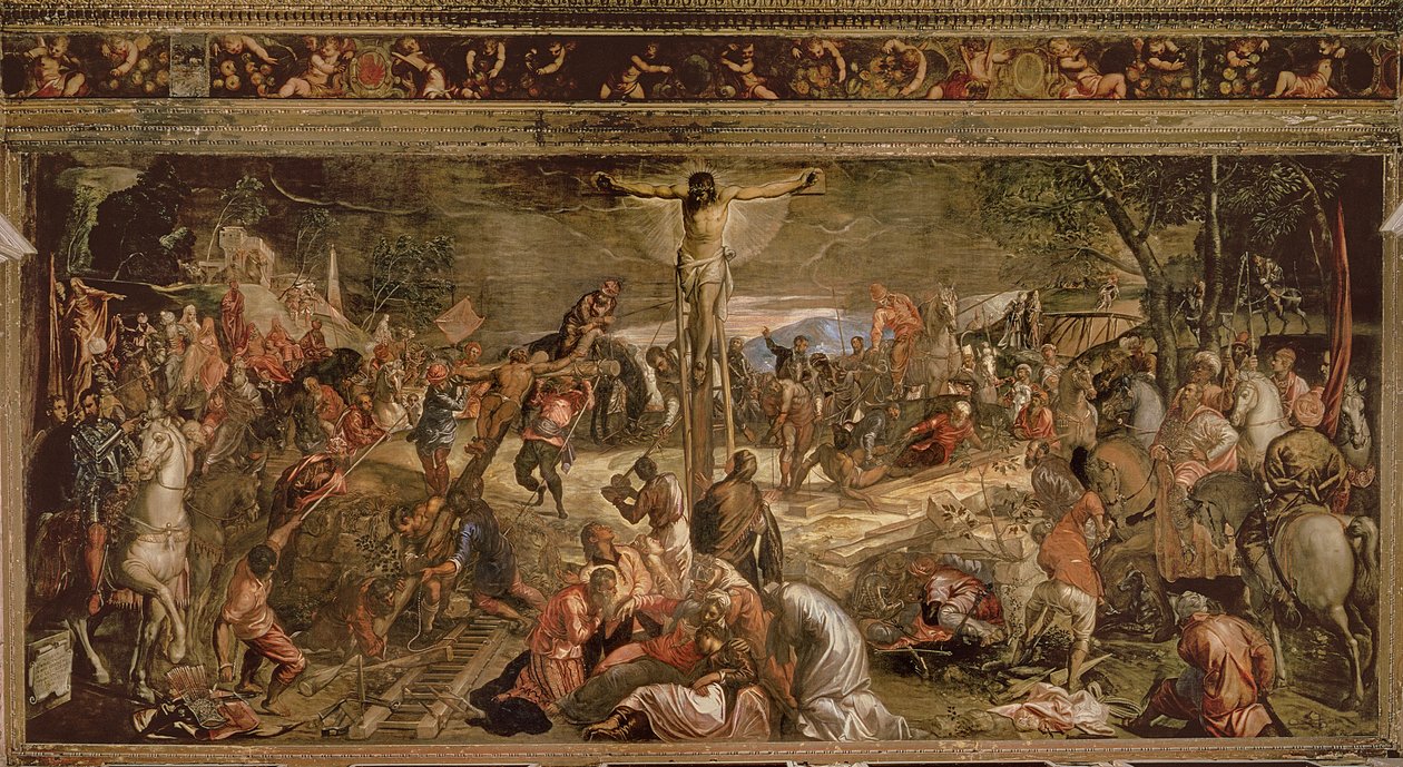 Kristi korsfästelse, 1565 av Jacopo Robusti Tintoretto