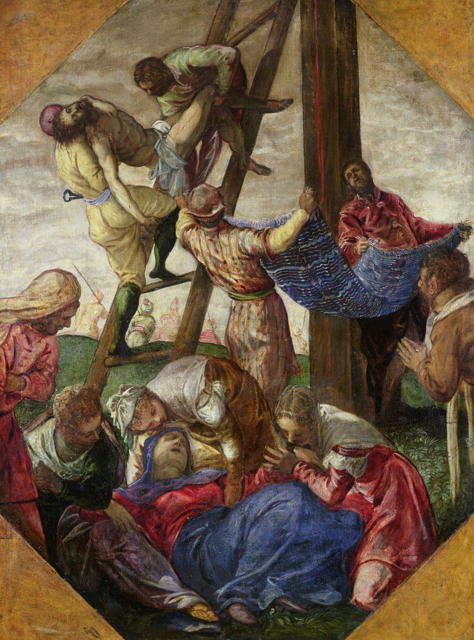 Nedstigningen från korset, c.1560-65 av Jacopo Robusti Tintoretto
