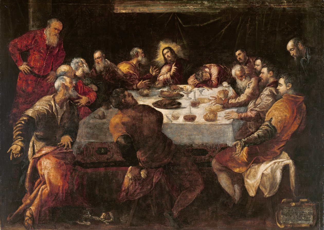 Den sista måltiden av Jacopo Robusti Tintoretto