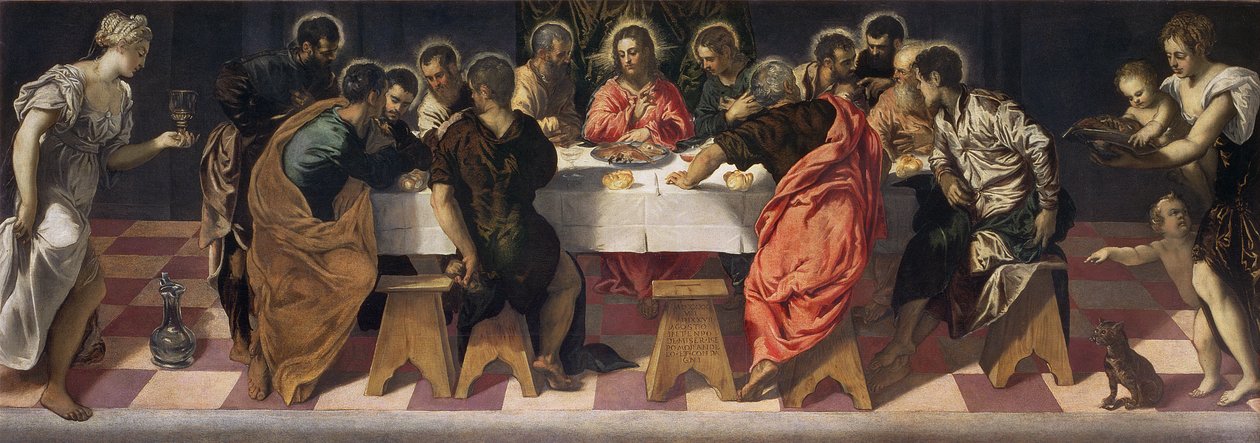 Den sista måltiden av Jacopo Robusti Tintoretto