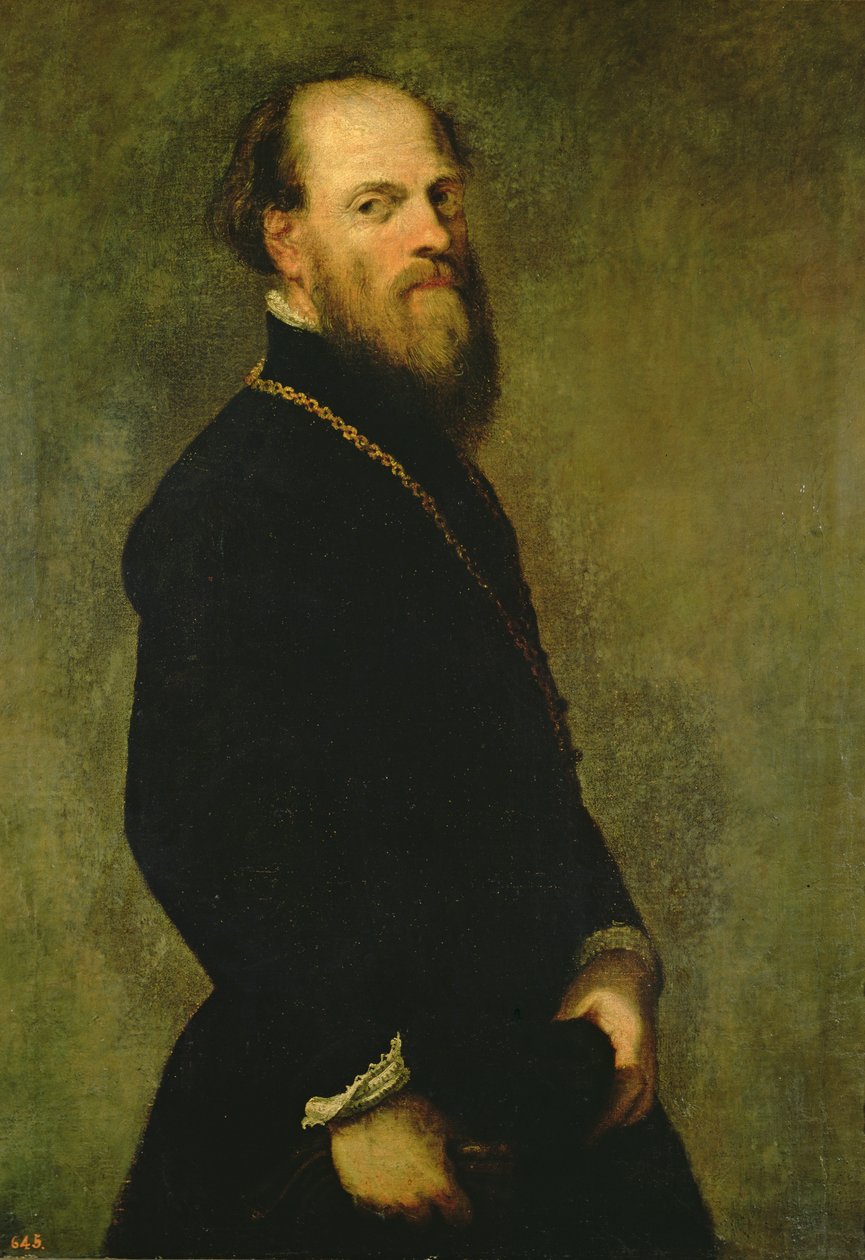 Mannen med guldkedjan, ca 1550 av Jacopo Robusti Tintoretto