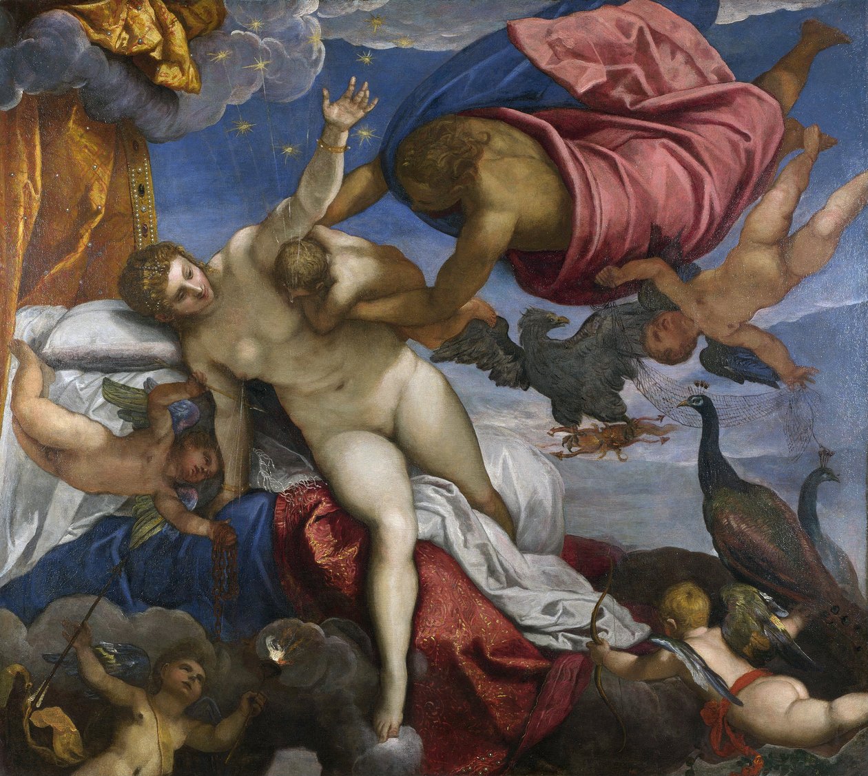 Vintergatans ursprung, c.1575-80 av Jacopo Robusti Tintoretto