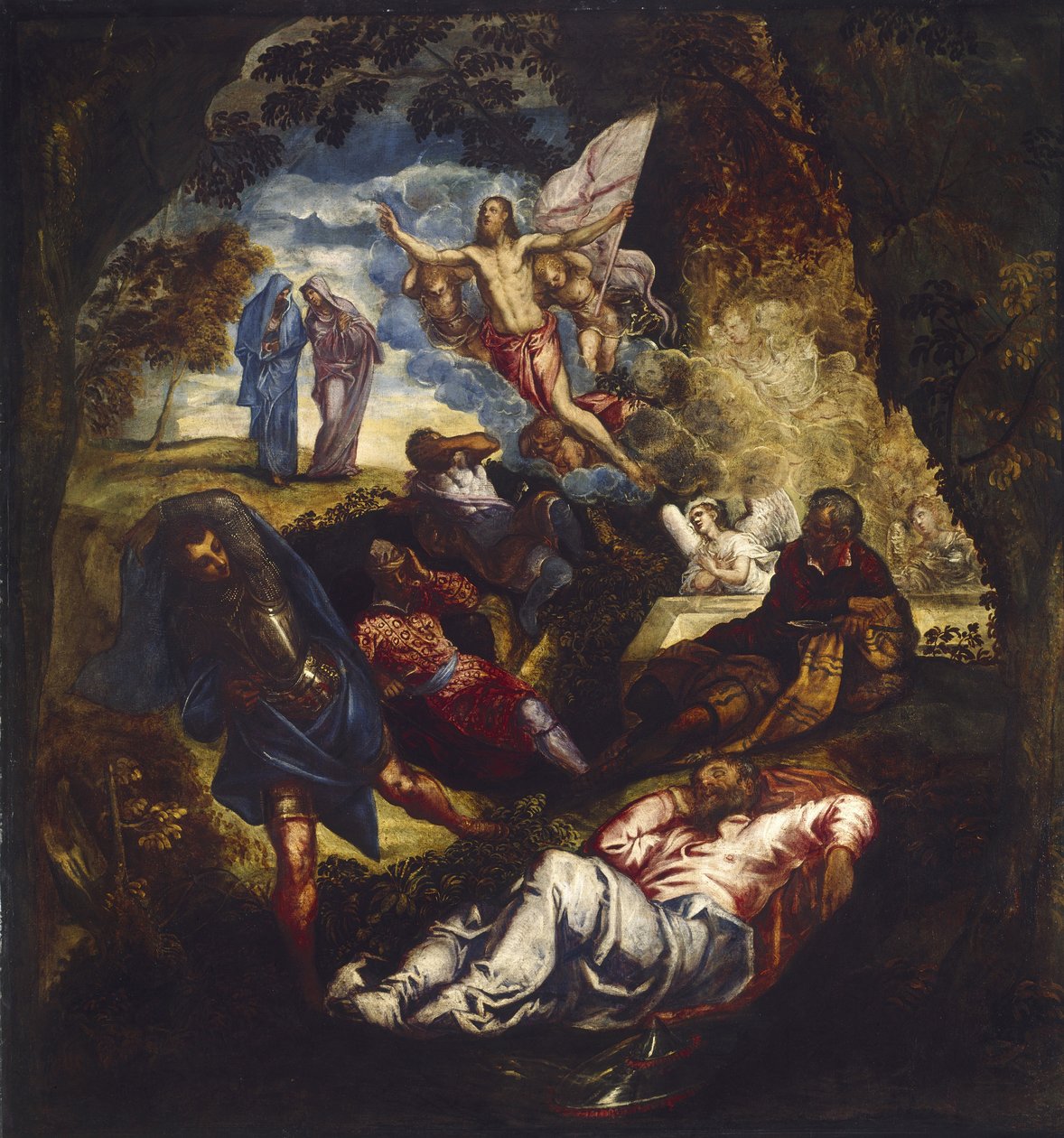 Kristi uppståndelse, 1500-talet av Jacopo Robusti Tintoretto