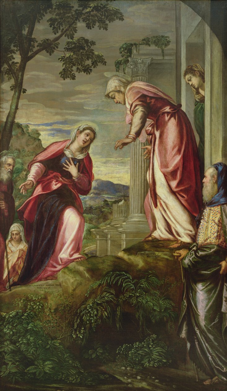 Besöket, 1550 av Jacopo Robusti Tintoretto