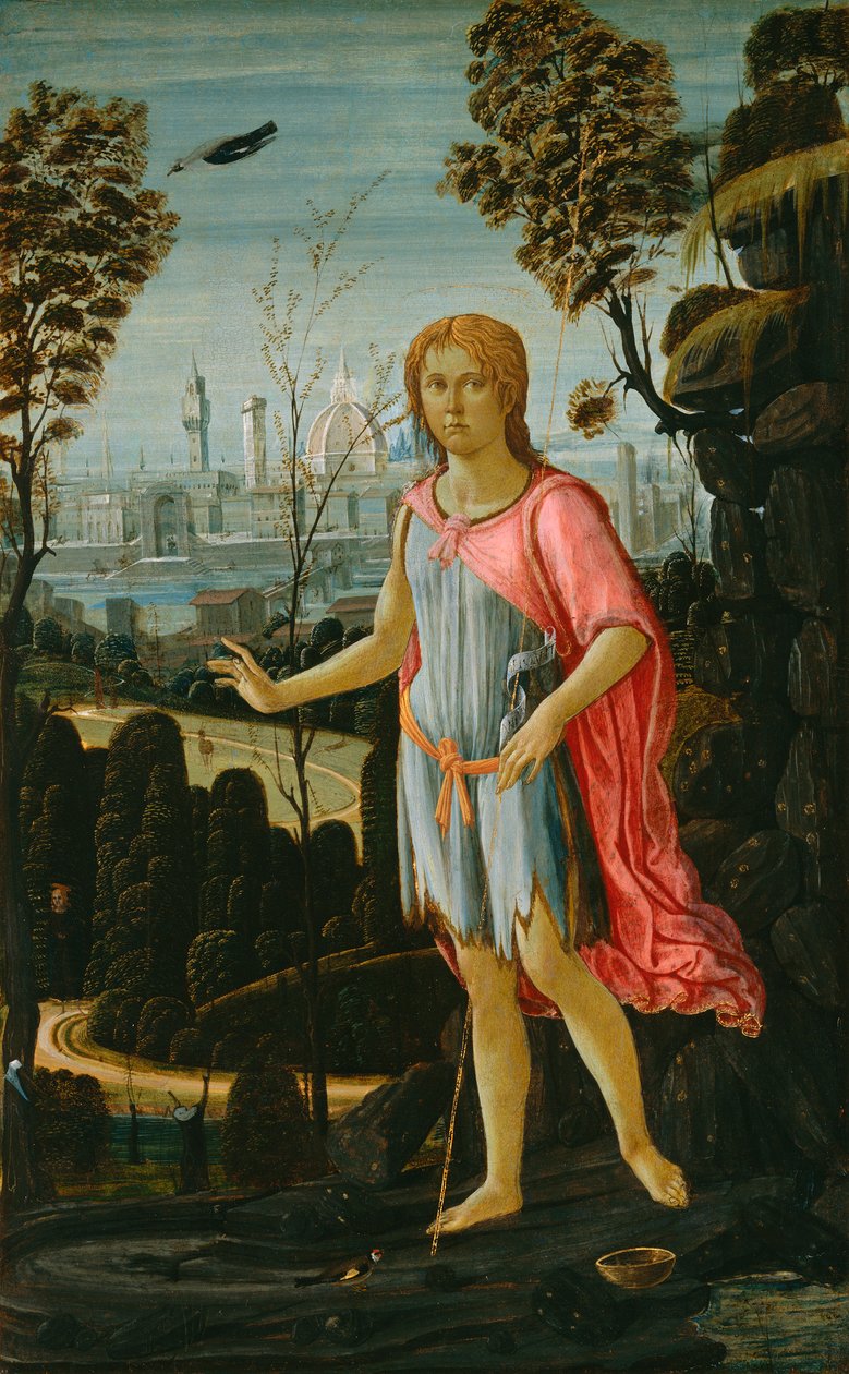 Johannes Döparen, ca 1480 av Jacopo del Sellaio