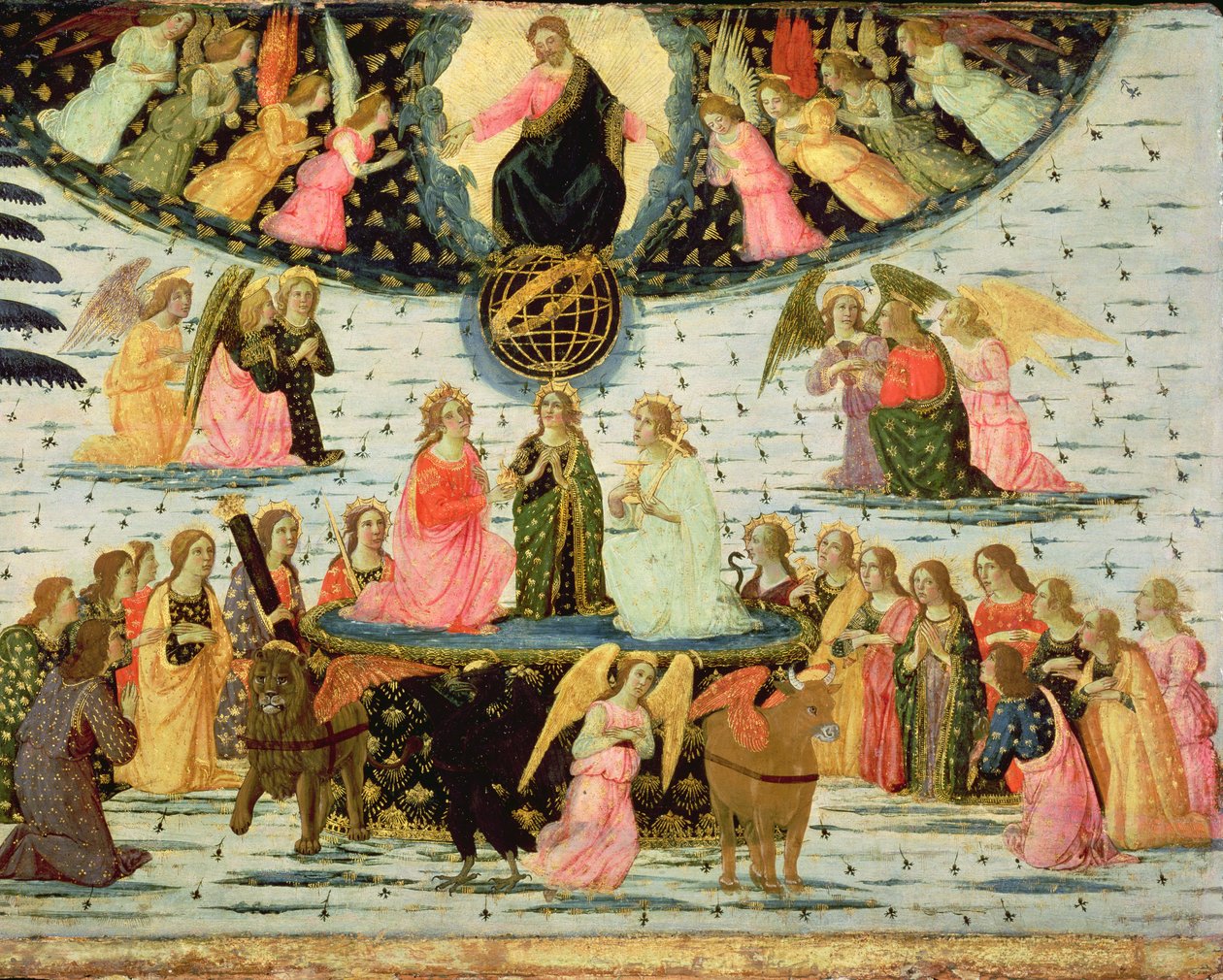 Triumph of Eternity, inspirerad av "Triumphs" av Petrarch (1304-74) av Jacopo del Sellaio