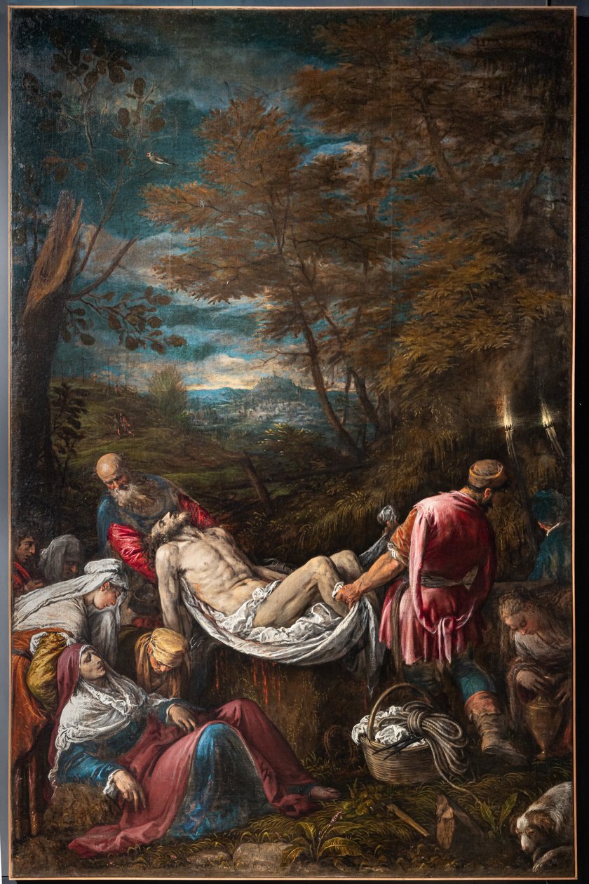 Begravning av Kristi kropp av Jacopo (1510 92) Bassano