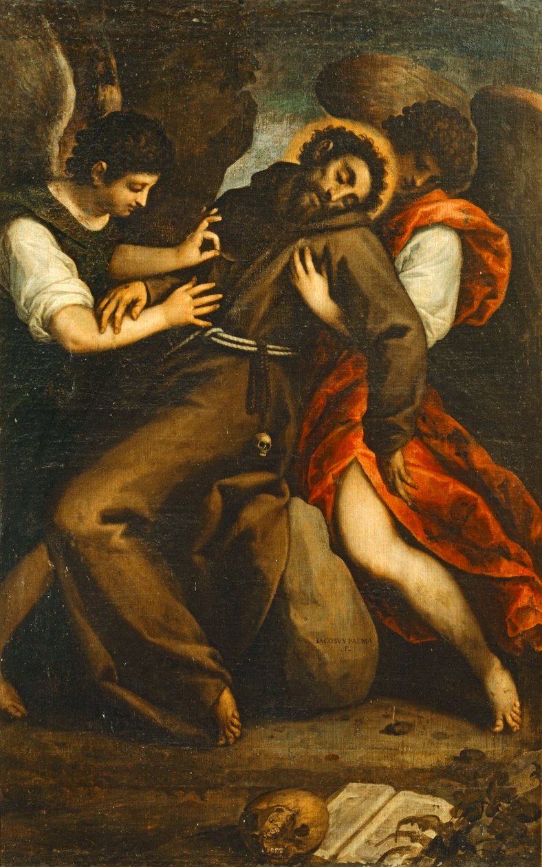 Den helige Franciskus extas. 10035115 ... av Jacopo (c.1480 1528) Palma