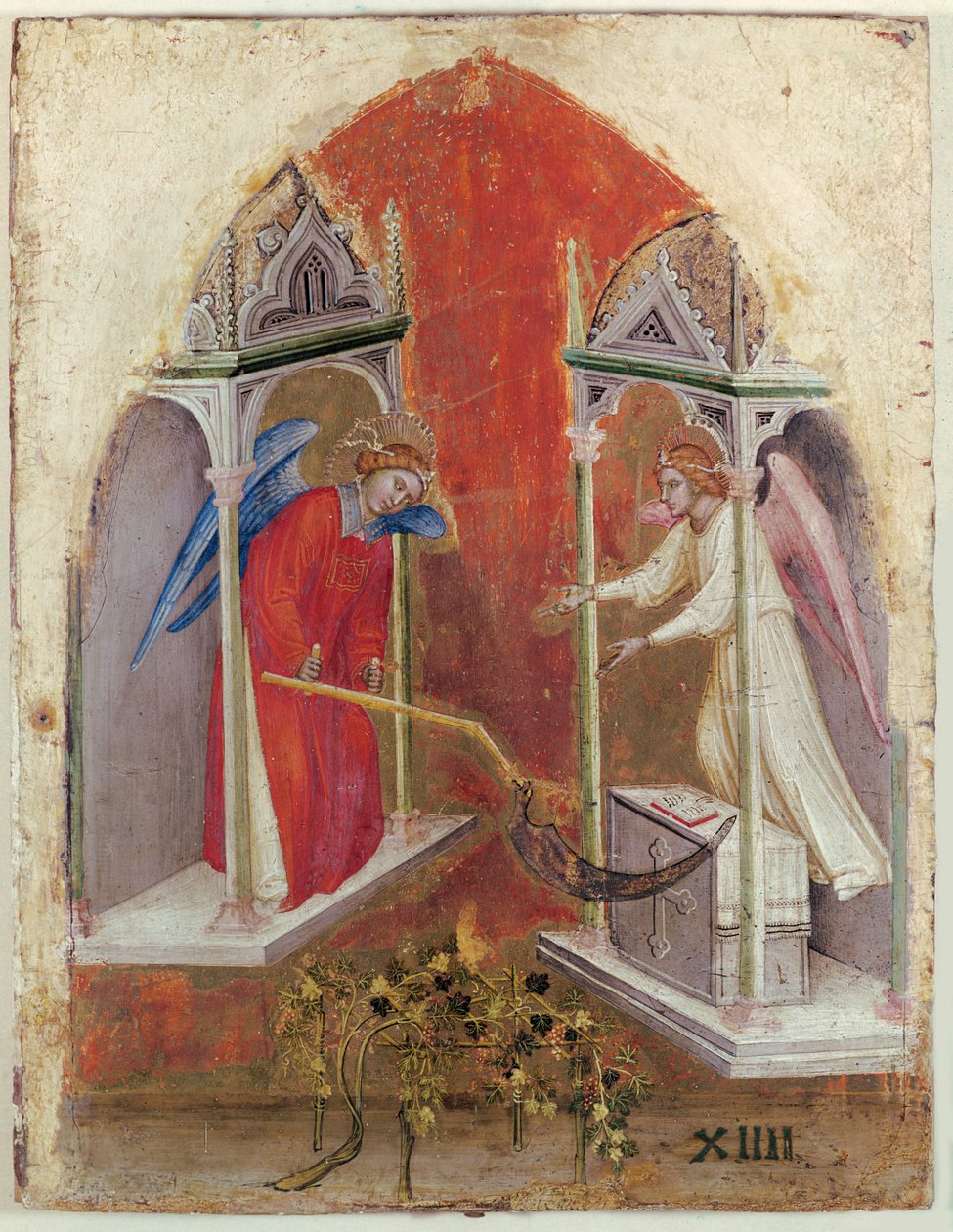 The Celestial Harvest (tempera på panelen) av Jacopo Alberegno