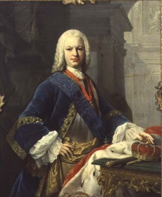 Porträtt av Ferdinando IV, kung av Spanien (1711-59) (olja på duk) av Jacopo Amigoni