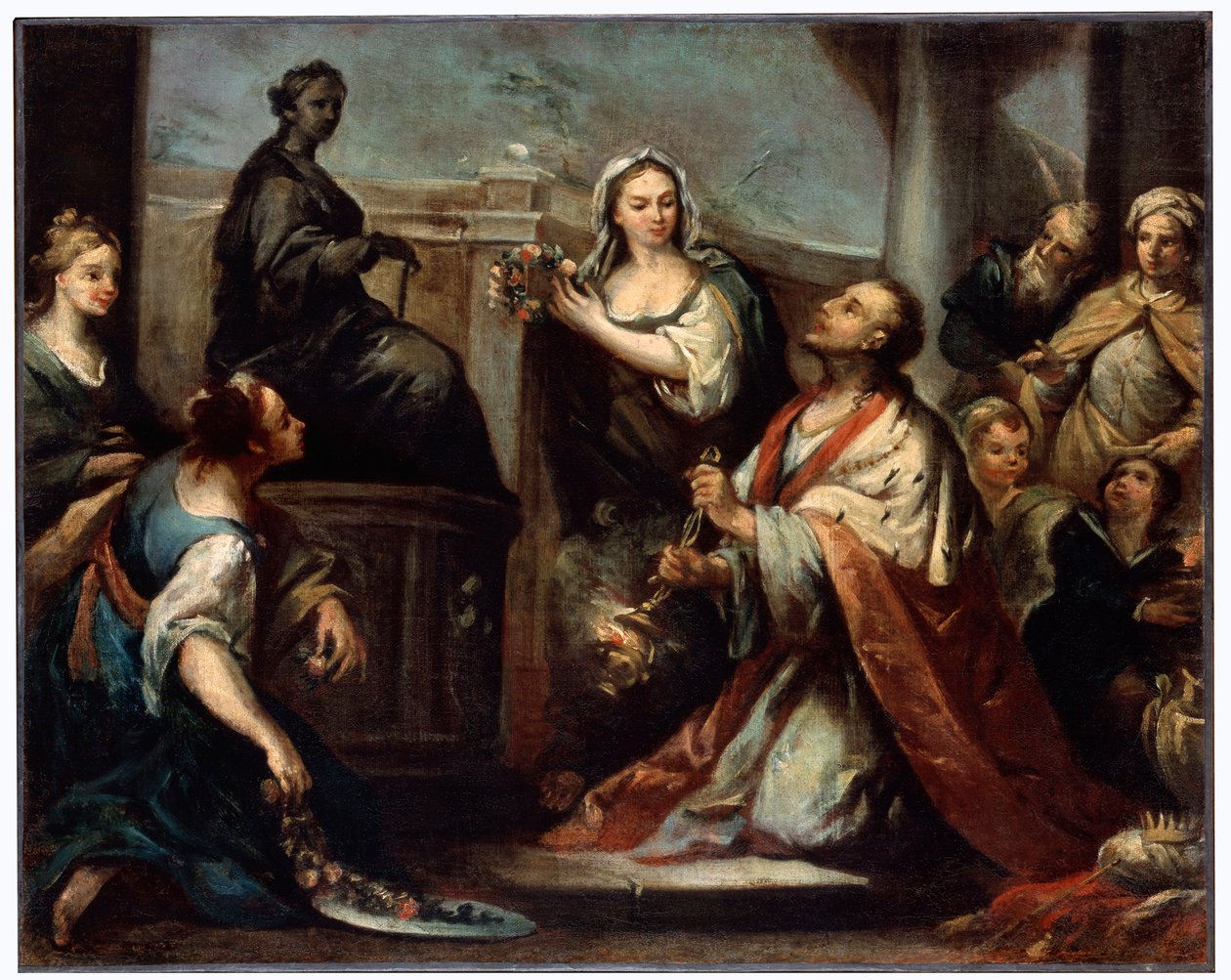 Kung Salomos avgudadyrkan, c1739 av Jacopo Amigoni