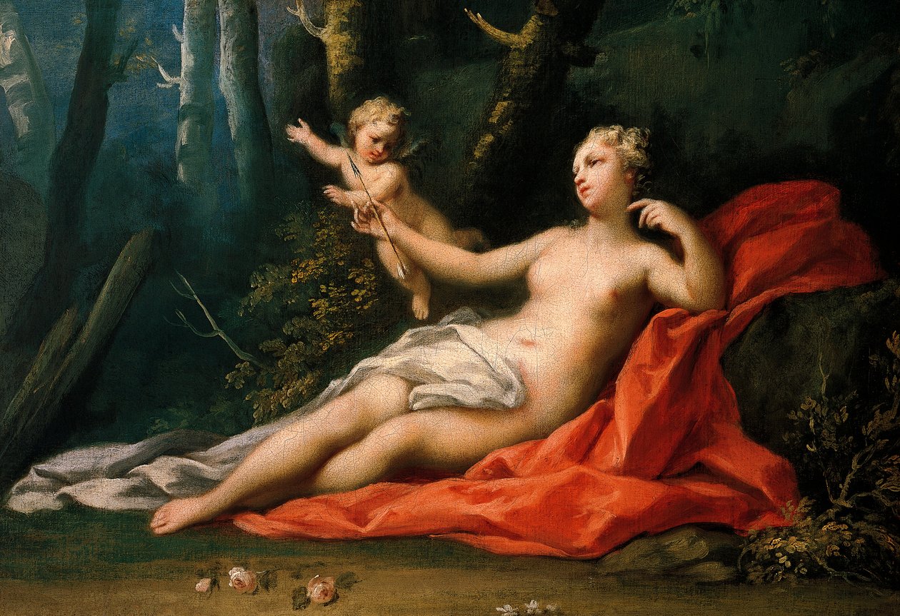 Venus och Amor av Jacopo Amigoni