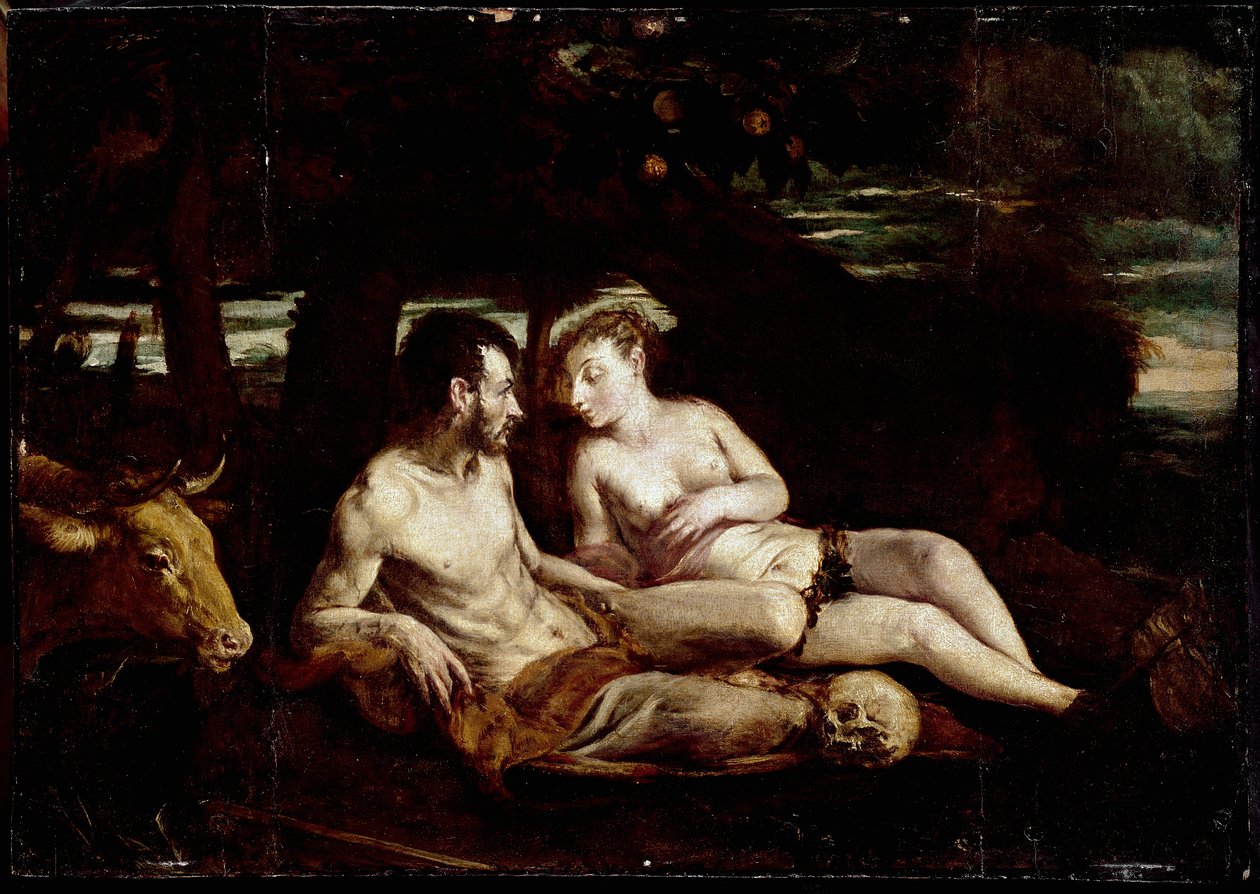 Adam och Eva av Jacopo Bassano