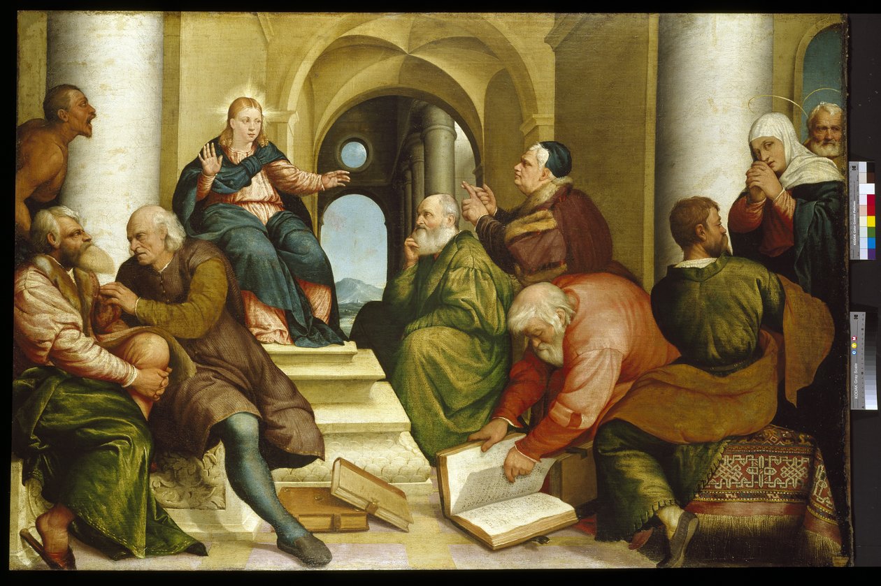 Kristus bland läkarna, 1500-talet av Jacopo Bassano