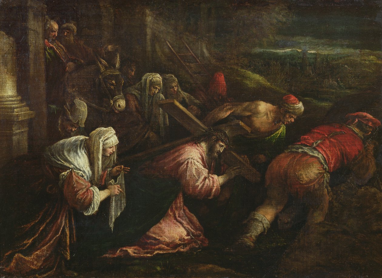 Kristus bär korset, ca 1570-80 av Jacopo Bassano