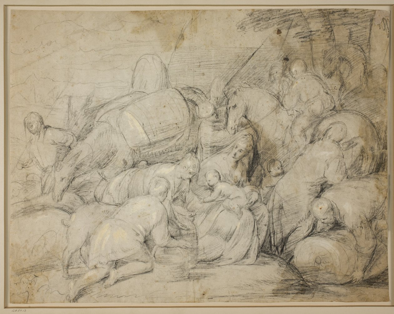 Jakobs resa till Egypten av Jacopo Bassano