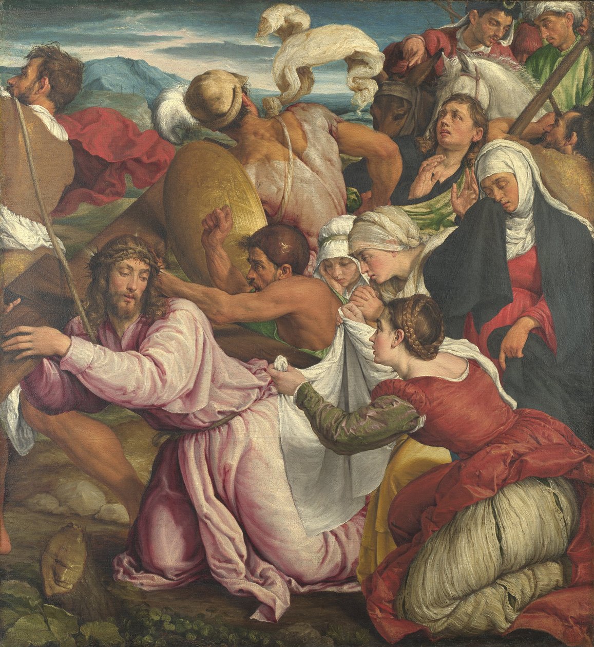 Vägen till Golgata, ca 1545 av Jacopo Bassano il vecchio