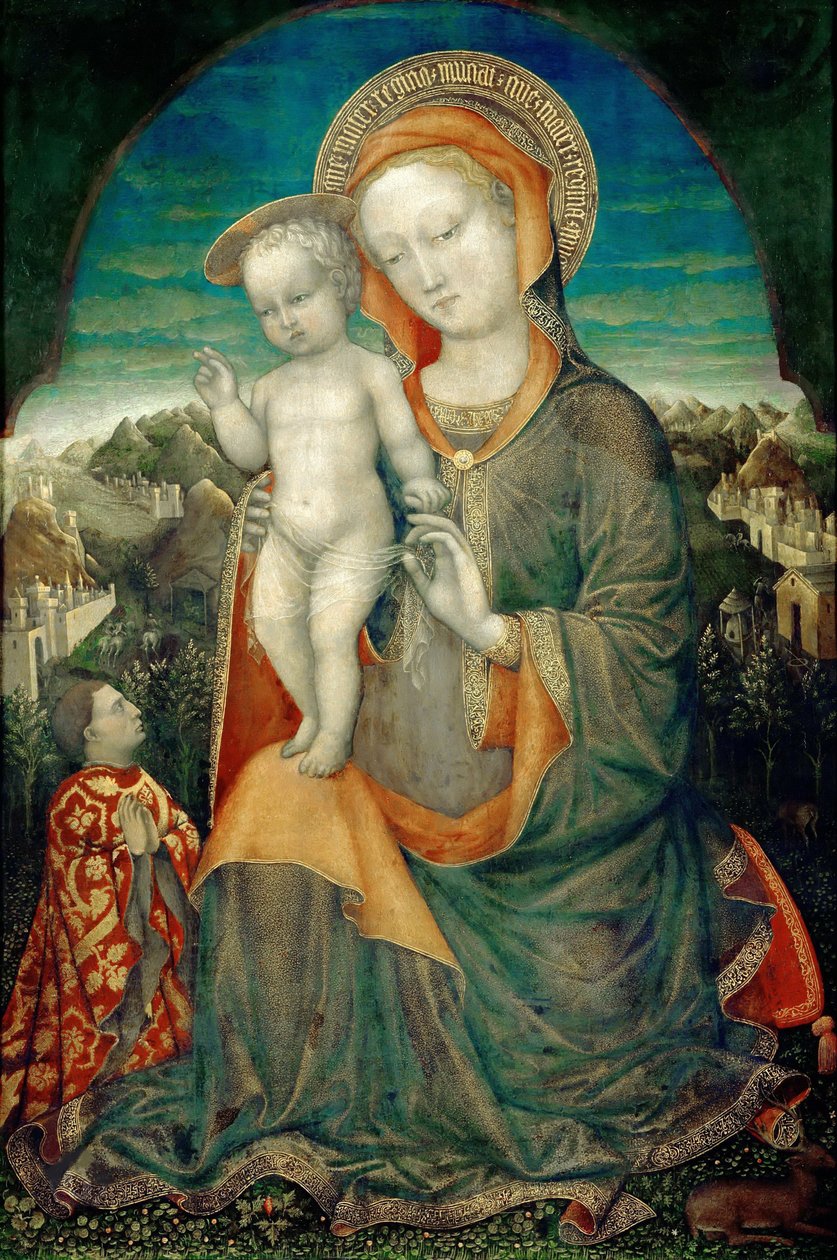 Ödmjukhetens Madonna älskad av Lionello d