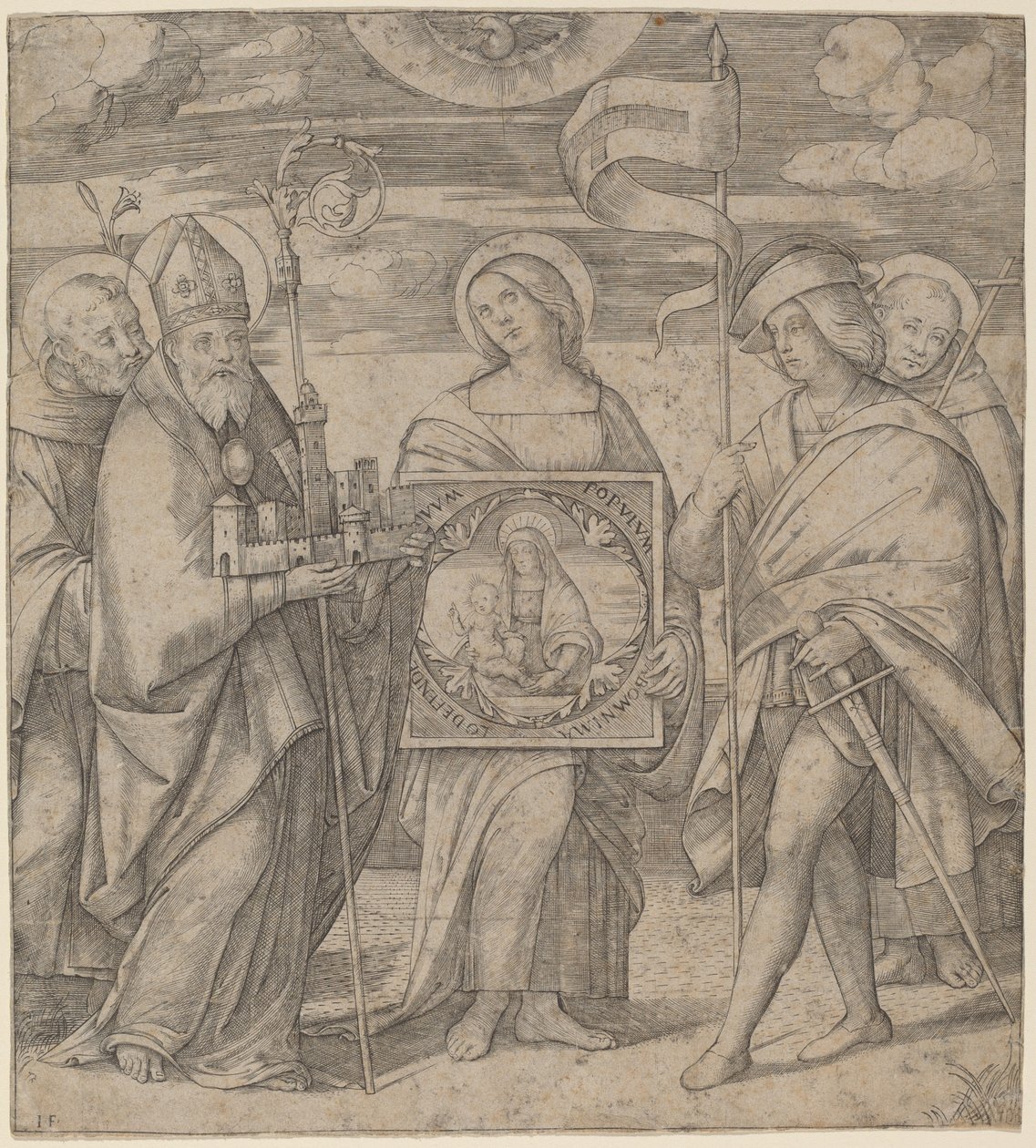 Skyddshelgonen i Bologna av Jacopo Francia