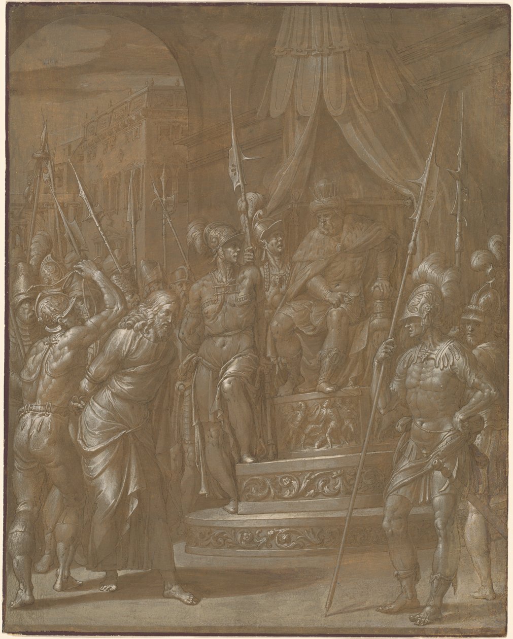 Kristus före Herodes av Jacopo Ligozzi