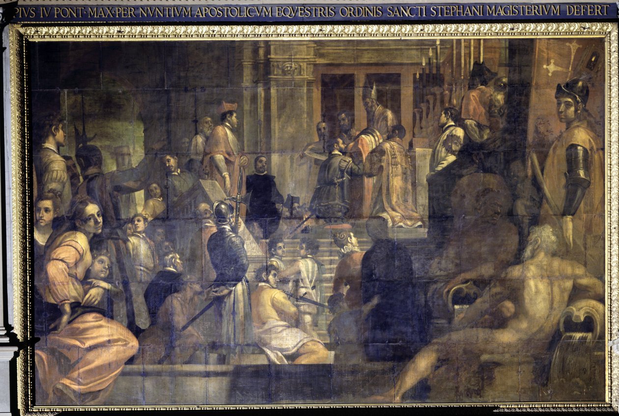 Cosimo I de Medici grundade Sankt Stefansorden av Jacopo Ligozzi
