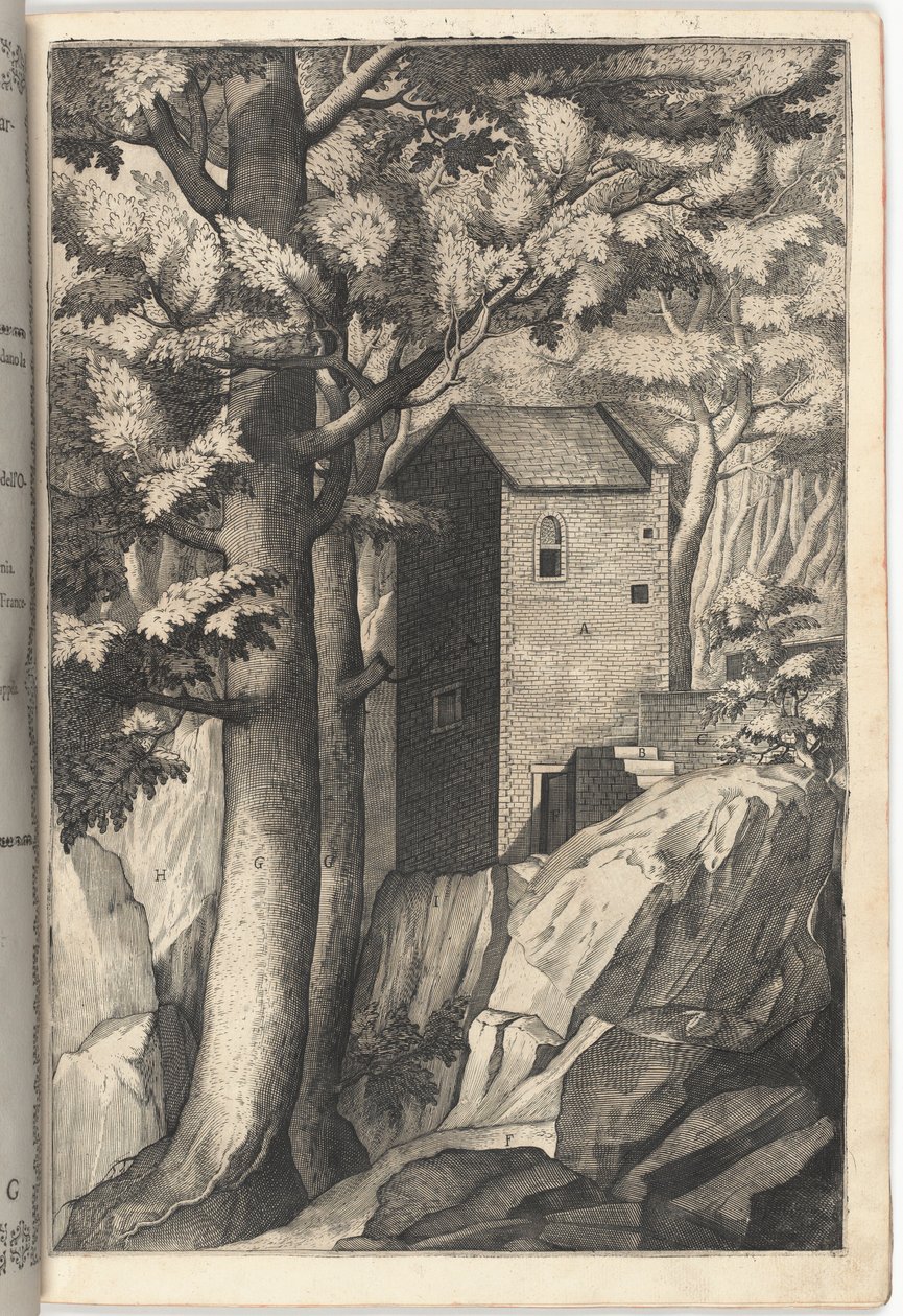 Exteriör vy av kardinalens kapell [skylt G] av Jacopo Ligozzi