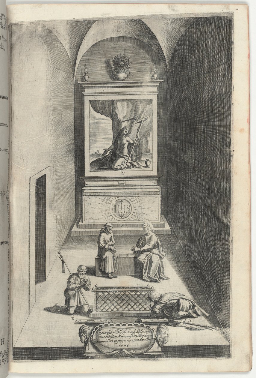 Interiör av Maria Magdalenas kapell [skylt H] av Jacopo Ligozzi