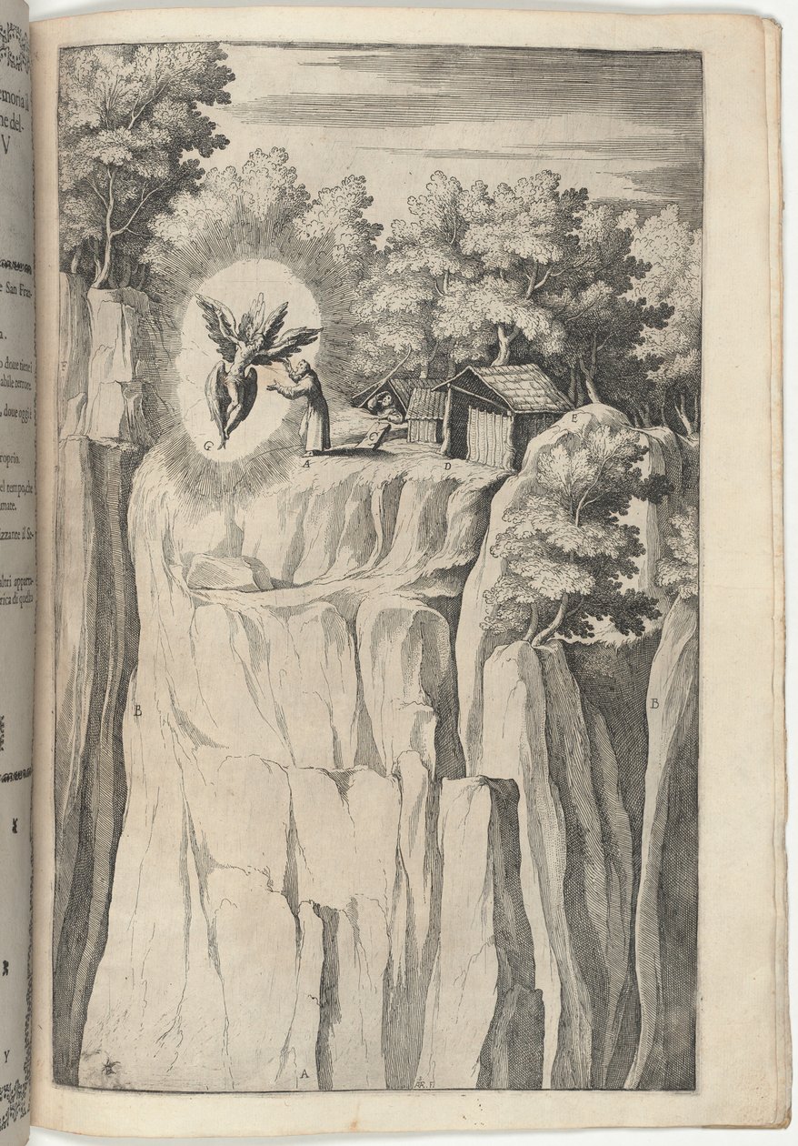 Stigmata av Saint Francis [skylt Y] av Jacopo Ligozzi