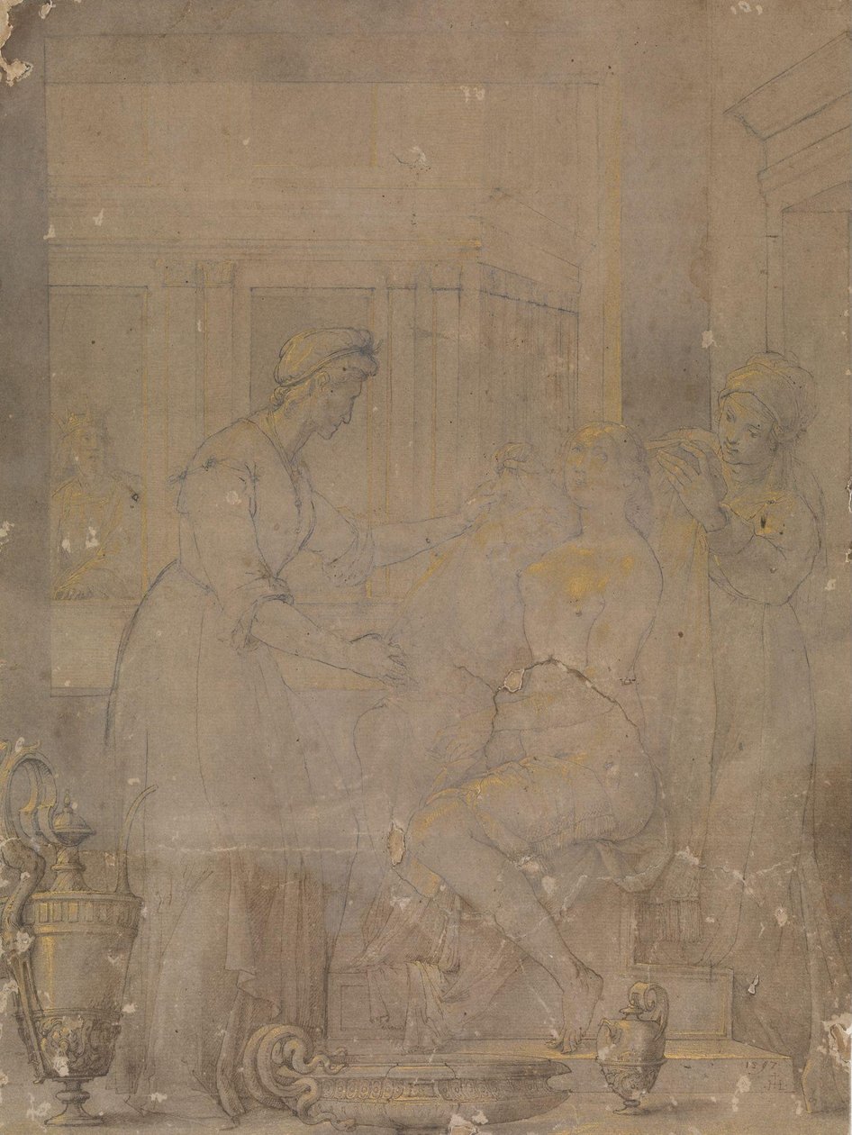 Batshebas toalett av Jacopo Ligozzi