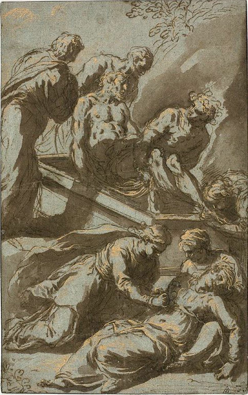 Kristi gravläggning av Jacopo Palma il Giovane