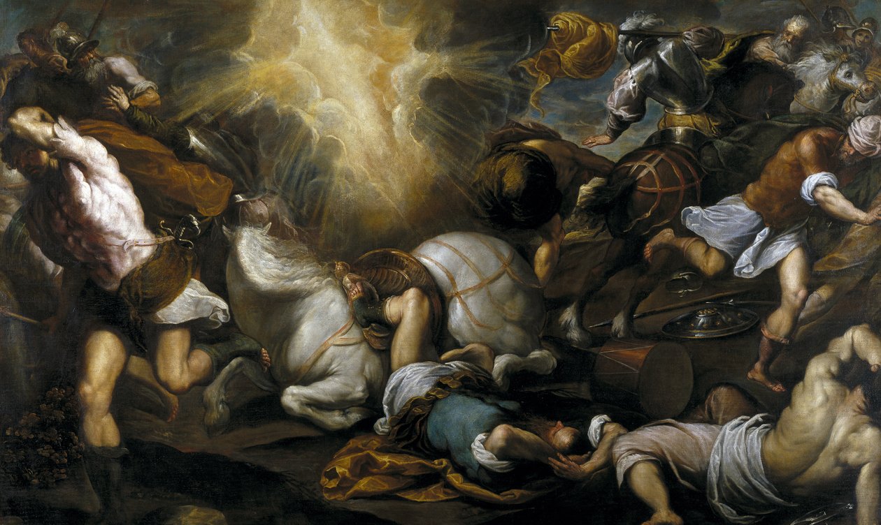 Sankt Paulus omvändelse, 1592 av Jacopo Palma il Giovane the Younger