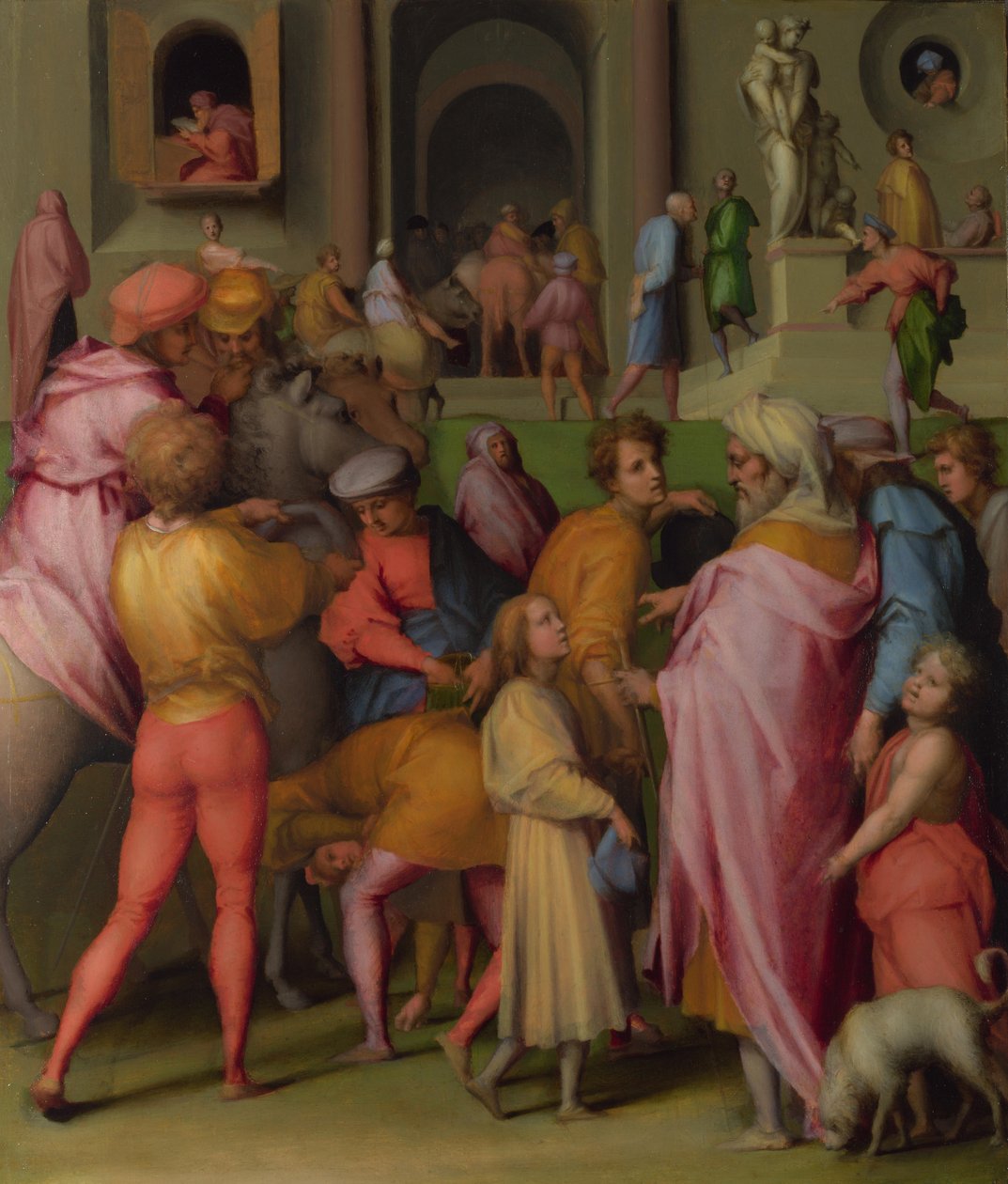 Josef sålde till Potifar från Scener ur Josefs berättelse, ca 1515 av Jacopo Pontormo