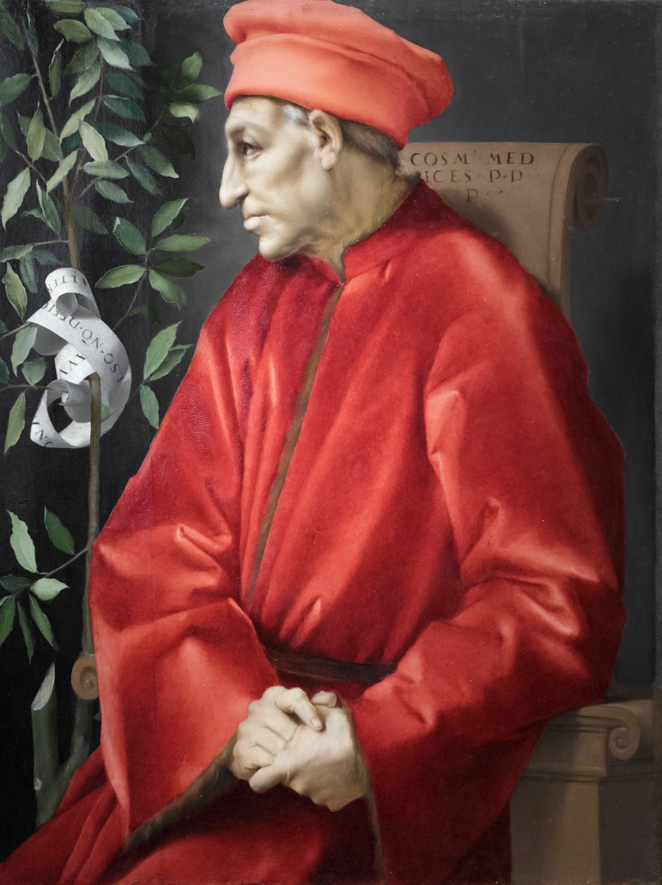 Porträtt av Cosimo den äldre de Medici av Jacopo Pontormo