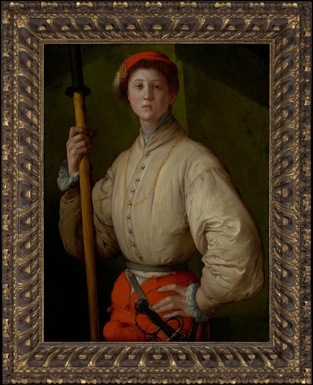 Porträtt av en halberdier (Francesco Guardi) av Jacopo Pontormo
