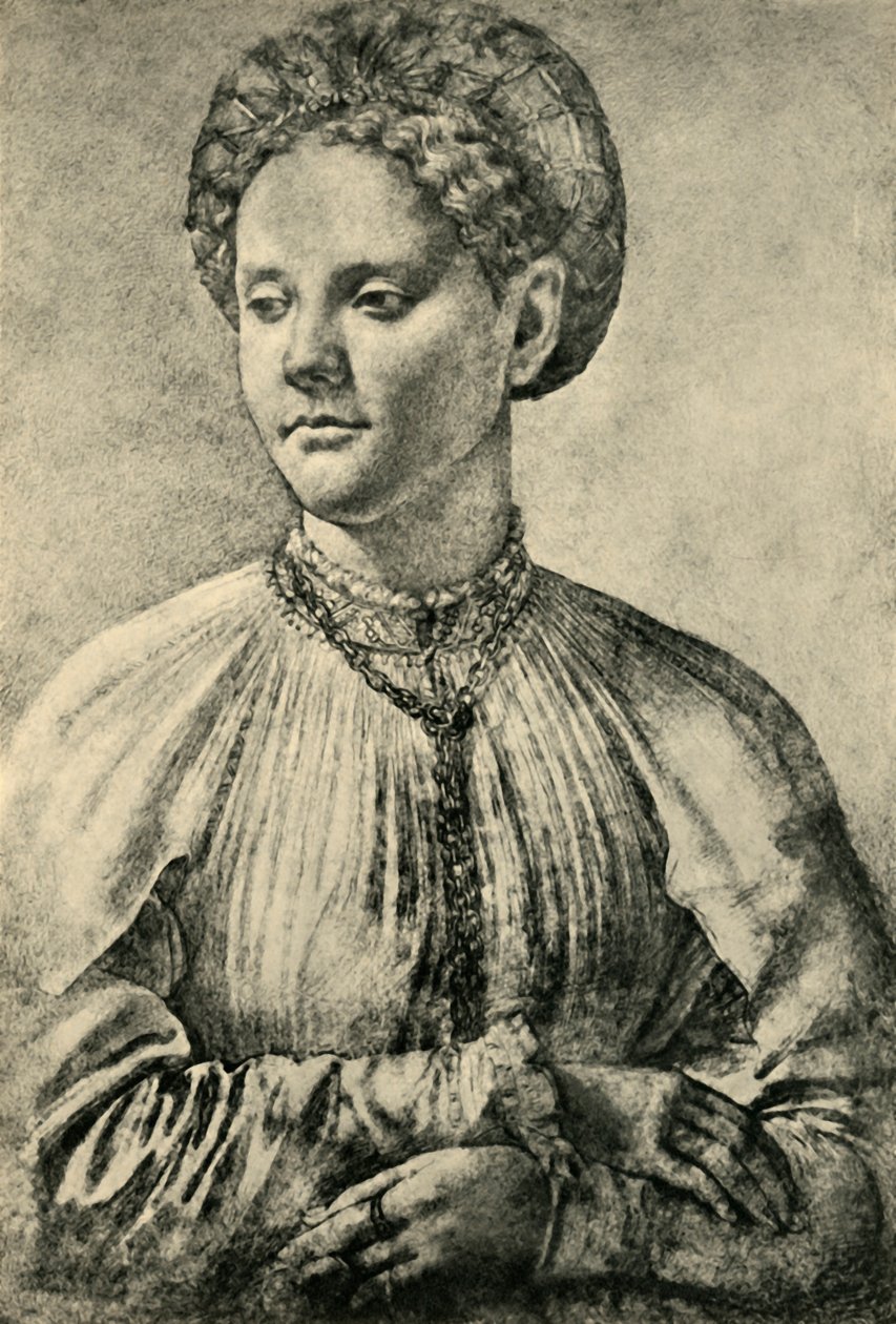 Porträtt av en kvinna, c1515-1557, 1943. av Jacopo Pontormo