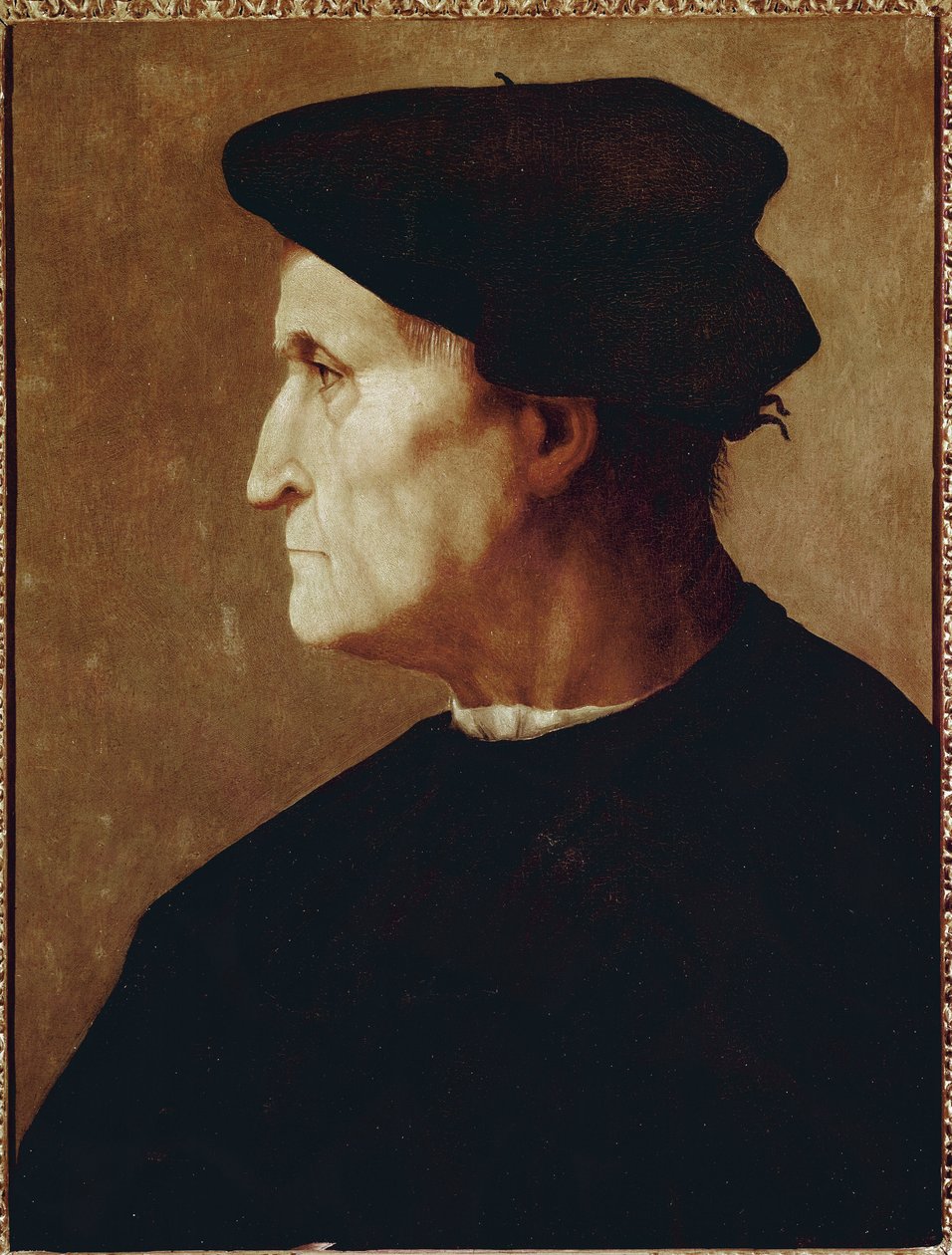 Profilporträtt av Francesco da Castiglione av Jacopo Pontormo