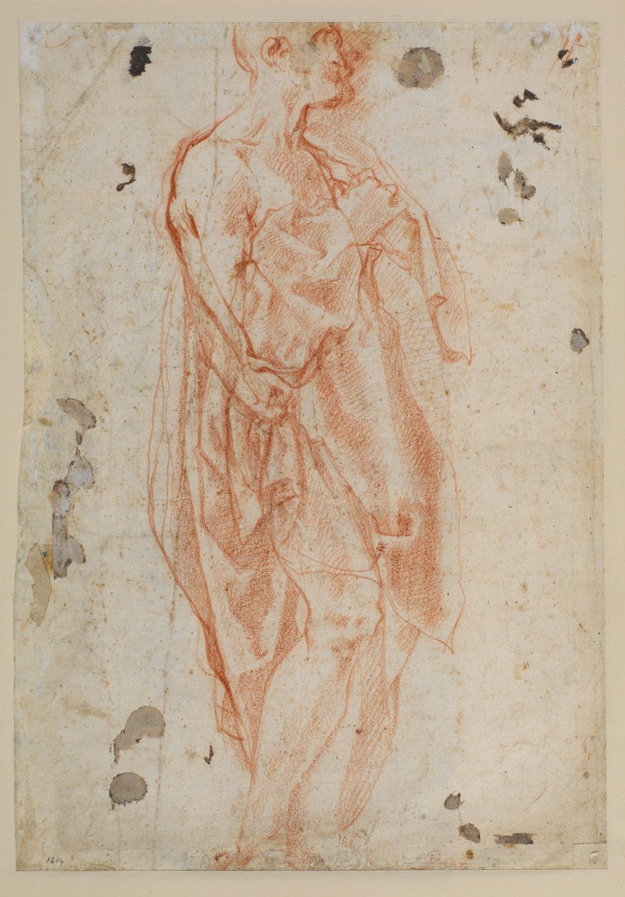 Studera för Saint Jerome av Jacopo Pontormo