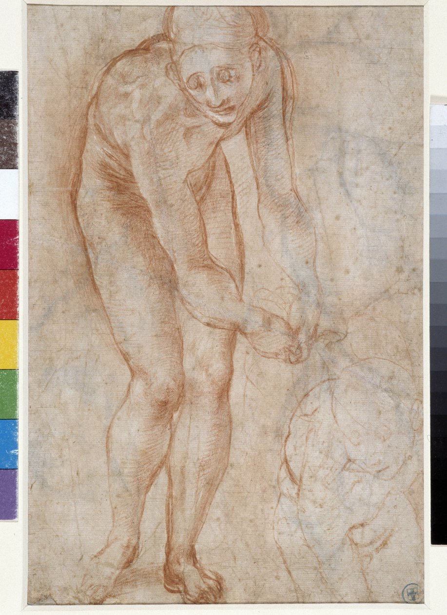 Studera för Pietan av Jacopo Pontormo