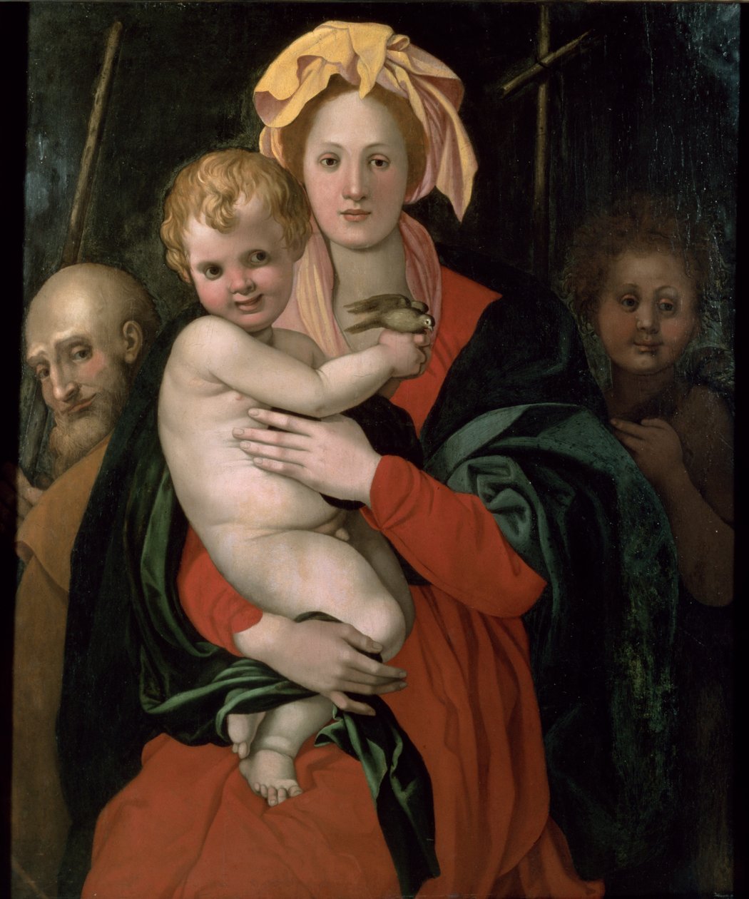 Den heliga familjen med St. John, efter 1522 av Jacopo Pontormo