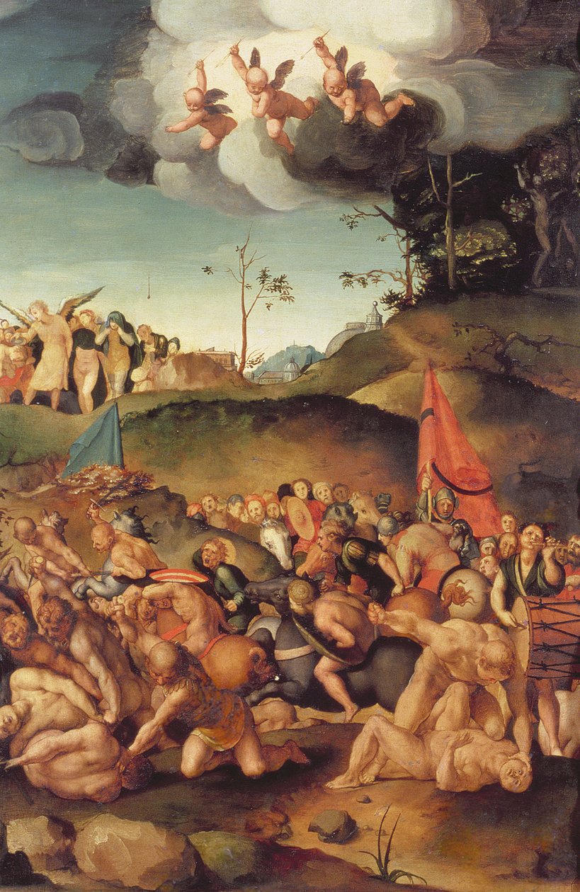 De tiotusenas martyrskap, 1529-30 (panel) av Jacopo Pontormo