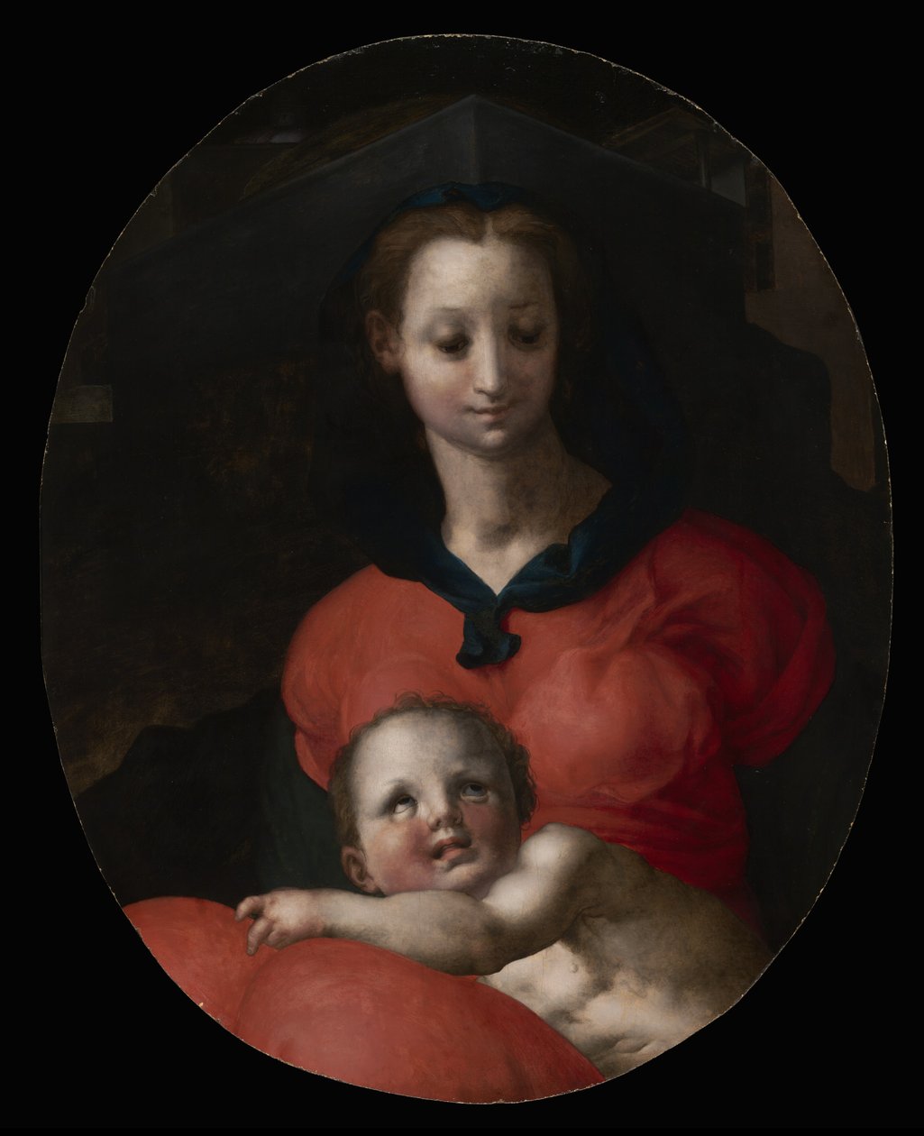 Jungfru och barn, känd som Madonna del Libro, c.1545-46 av Jacopo Pontormo