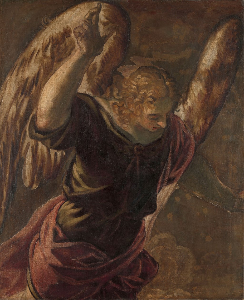 Ängel från bebådelsen till jungfrun av Jacopo Robusti Tintoretto