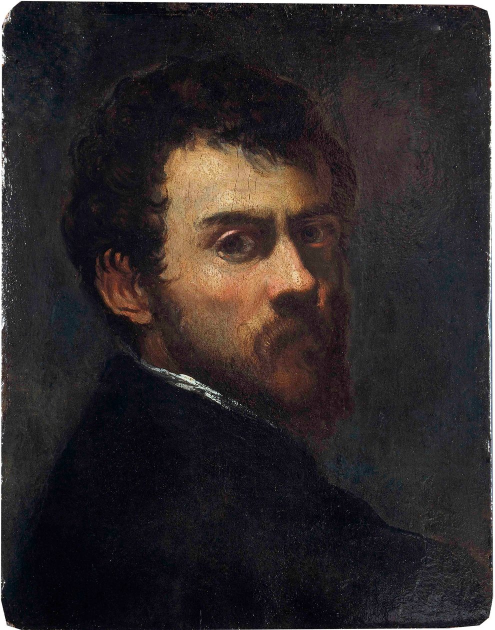 ""Självporträtt som en ung man"" (Självporträtt som en ung man) Målning av Jacopo Tintoretto sa Tintoretto (1518-1594) - 1548 - Olja på trä Dim 45,7x36,8 cm Victoria and Albert Museum av Jacopo Robusti Tintoretto