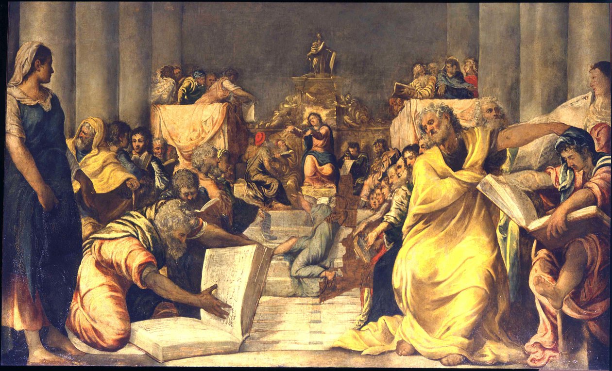 Kristus bland läkarna av Jacopo Robusti Tintoretto