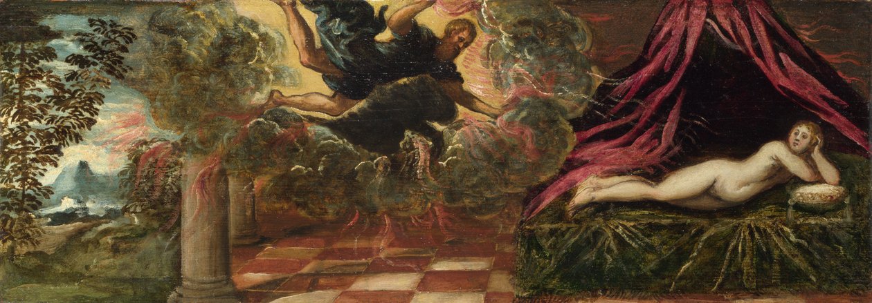 Jupiter och Semele, ca 1545 av Jacopo Robusti Tintoretto