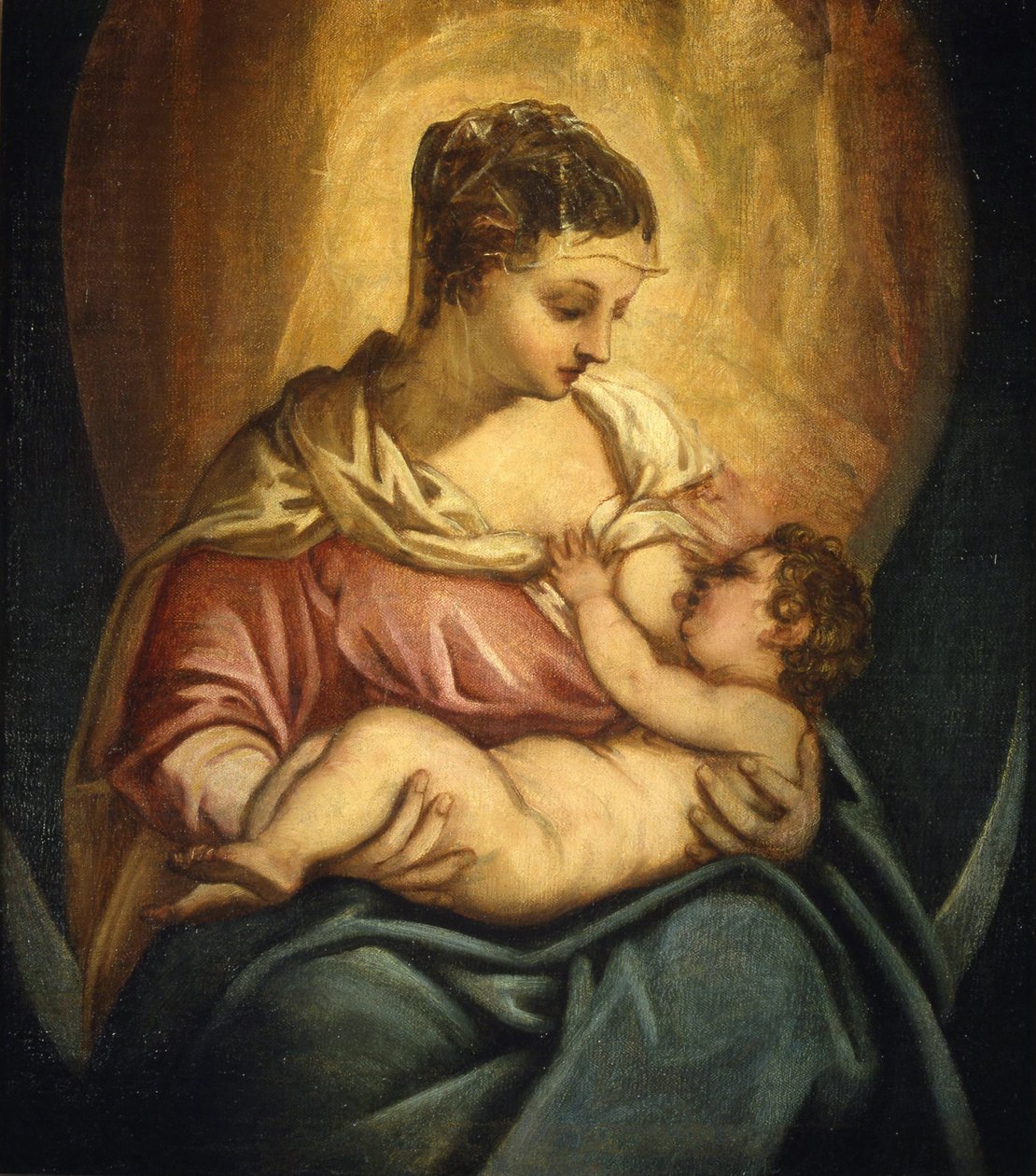 Ammande Madonna. av Jacopo Robusti Tintoretto