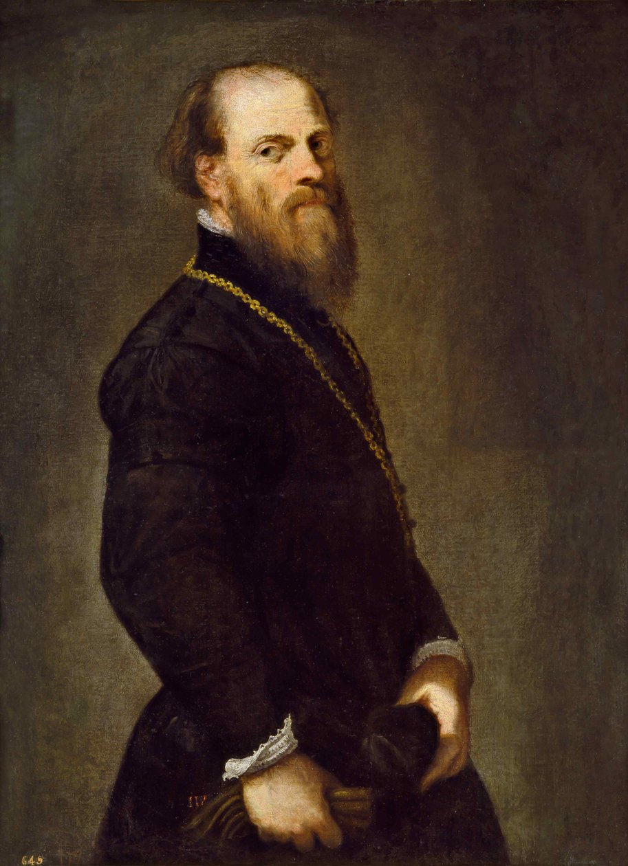 Man med en gyllene kedja, ca 1555. av Jacopo Robusti Tintoretto