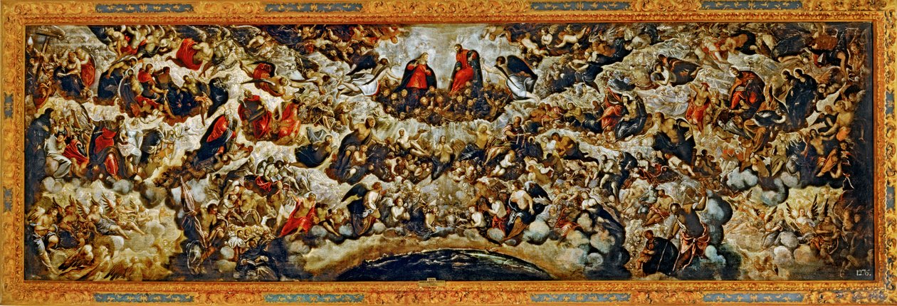 Paradiset ... (målning på duk) av Jacopo Robusti Tintoretto